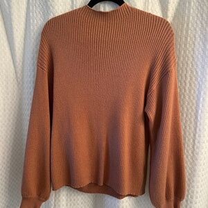 Anthropologie brown knit sweater
